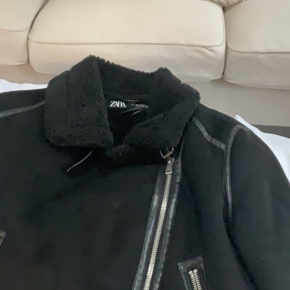 Zara DOUBLE-SIDED STRAP DETAIL JACKET - Picture 9 of 10